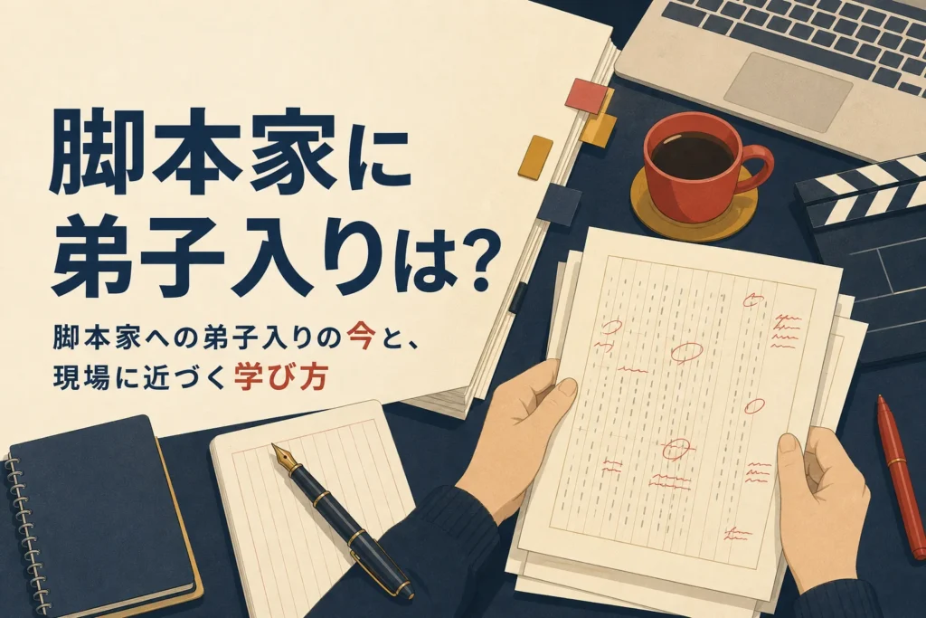 脚本家への弟子入りと今の学び方を紹介する記事のアイキャッチ